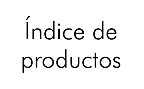 Indice de productos