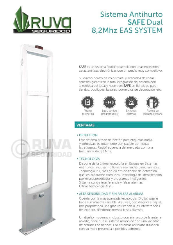 Sistema Antihurto RF modelo SAFE